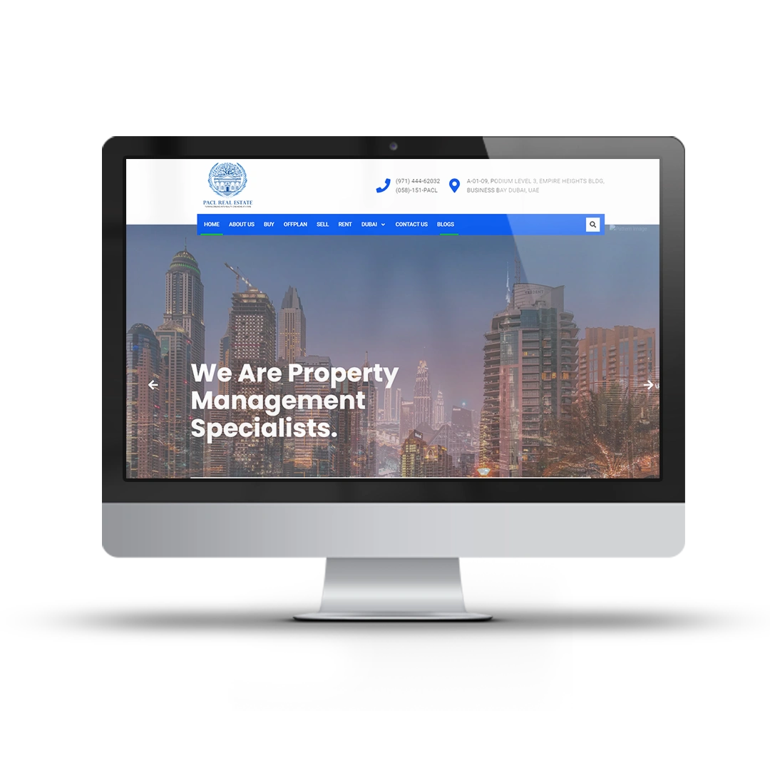 Real Estate Wesbite that is development by emeriosoft Screen shot